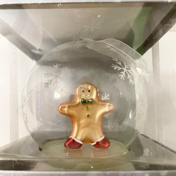 Schurman Retail Group Gingerbread Man Glass Ornament Flaws to Box - Picture 2 of 16